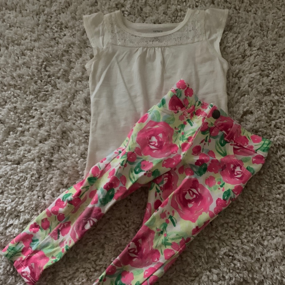 2T top and pants girls